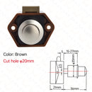 10PCS KAK Camper Car Push Lock 20mm RV Caravan Boat Motor Home Cabinet Drawer Latch Button Locks For Furniture Hardware