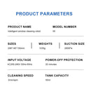 Household window automatic water spray cleaning robot vacuum cleaner remote control electric window wiper household glass wiper