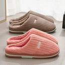 New Women Men Autumn Winter Warm Slippers Home Bedroom Casual Non Slip Shoes Couples Indoor Soft Sole Cotton Plush Slides