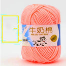 2Pcs Milk Cotton Knitting Yarn Soft Warm Yarn for Hand Knitting Worsted Crochet Threads Wool Line for Handmade
