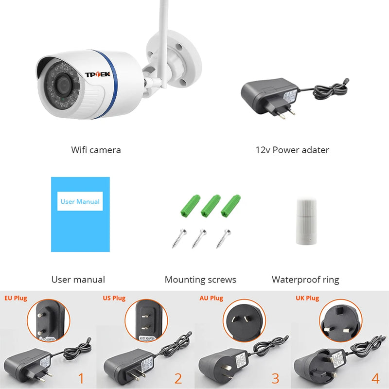 IP Camera WiFi 4MP Outdoor Home Security Video Surveillance Video Wi Fi Camara HD 1080P  Wireless Wi-Fi Audio Record CamHi Cam