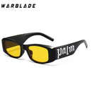 2022 New Vintage Rectangle Sunglasses Women Steampunk Designer Ladies Small Frame Black Purple Sun Glasses Brand Retro Eyewear