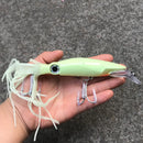 1PCS Lifelike Octopus Fishing Lure With Treble Hook And Jigs Peche 14cm 39G Luminous Squid Jigs Artificial Bait For Fishing Sea