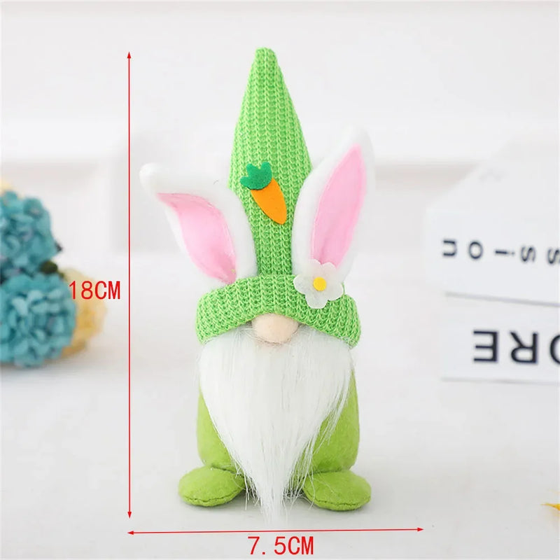 Easter Faceless Gnome Rabbit Doll Cartoon Home Easter Ornament Bunny Doll Easter Party Gifts