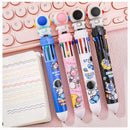 10 Stücke/Charge Cartoon Astronaut 10-Farben Kugelschreiber Kawaii Student 10 Farben Kugelschreiber zum Schreiben Büro Schulbedarf