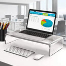 Monitor Stand Riser Acrylic Laptop Stand Clear Desktop Computer Riser  Table Storage Stand Desk Organizer for Storing PC Screen