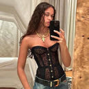 The Échappée | Lace-Up Strapless Corset Top — Summer 2026