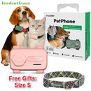 GlocalMe PetPhone Pet GPS Tracker WiFi Pet Phone for Dogs Cats AI Health Alerts Two-Way Call Real-Time Tracking Geo-Fencing