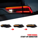 LED Tail Lights for Toyota RAV4 2019-2023 Start-up Animation Sequential Turn Signal Rear Lamps Assembly