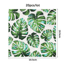 20Pcs Jungle Animals Paper Napkins Tropical Palm Leaves Napkins Towel Jungle Safari Birthday Party Decoration Hawaii Supplies