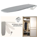 Foldable Wall Mounted Rotating Ironing Board Easy Installation Ironing Station Laundry Room Space Saver Gray 39"x12"