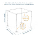 The Pavilion | 10ft Heavy-Duty Adjustable Ceremony Canopy & Chuppah Backdrop Stand