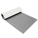 Self-Adhesive 2.4M Foam Teak Decking EVA Foam Marine Flooring Faux Boat Decking Sheet Accessories Marine Brown Black