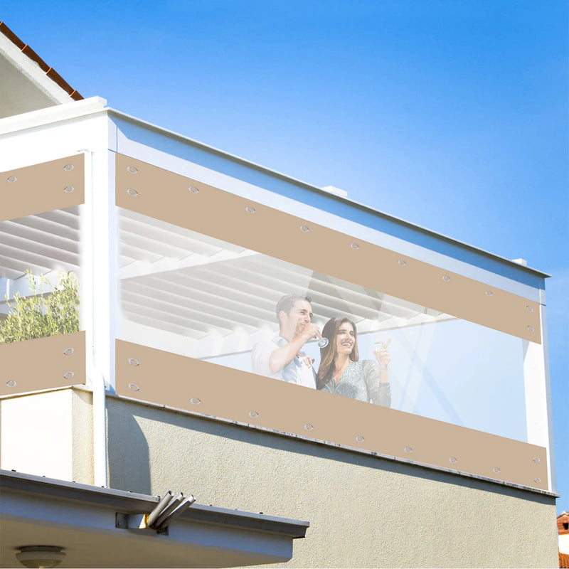 Waterproof PVC Tarpaulin Thick 0.55mm Outdoor Tarp Weatherproof Rain Cover for Gardens Patios Porch Garage Farm Plant Cover