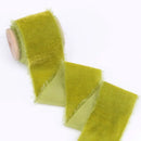 1m/roll Flocking Hand Teared Velvet Ribbon DIY Cake Gift Decoration Wedding Invitation Bracelet Flower Hand Teared Velvet Ribbon