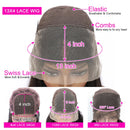 Straight Highlight 13x4 HD Transparent Lace Front Human Hair Wigs Pre Plucked Honey Blonde Colored Lace Frontal Wigs For Women