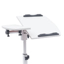 Height Adjustable Computer Table with Wheels Computer Trolley Side Table Bed Table Computer Desk Sofa Table for Home Office