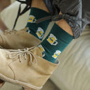 CHAOZHU Men's Funny Socks Cartoon Beer Business Fashion Crew Socks Xmas Father's Day Birthday Gift Casual Socks