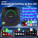 CarlinKit Android 13 LED AI Box Kabelloses CarPlay Kabelloses Android Auto Smart Car Multimedia Box Qualcomm Chip SD Erweiterbar auf 512GB