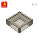 Wange 666PCS/lot 3070 1x1 Light Area Wooden Moc Loose Parts Compatible with Bricks DIY Children's Toy Assembly Gift Storage Box