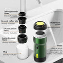 Electric Portable Coffee Machine Portable Italian Espresso Machine for Car & Home 3-in-1 Capsule Powder Travel Coffee Maker
