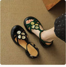 Women's Shoes 2025 New Summer Trend Comfortable Low-heeled Shoes Baotou Casual One-line Buckle Fashion Roman Sandales Femmes