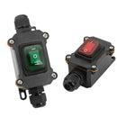 Waterproof Marine Rocker Switch with LED Outdoor Rainproof Junction Box Inline Power Cord Power Switch 12V/24V/220V IP65