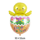 Easter Balloons Large Bunny Egg Foil Balloons Easter Egg Balloon Baby Shower Happy Easter Themed Party Decorations Supplies