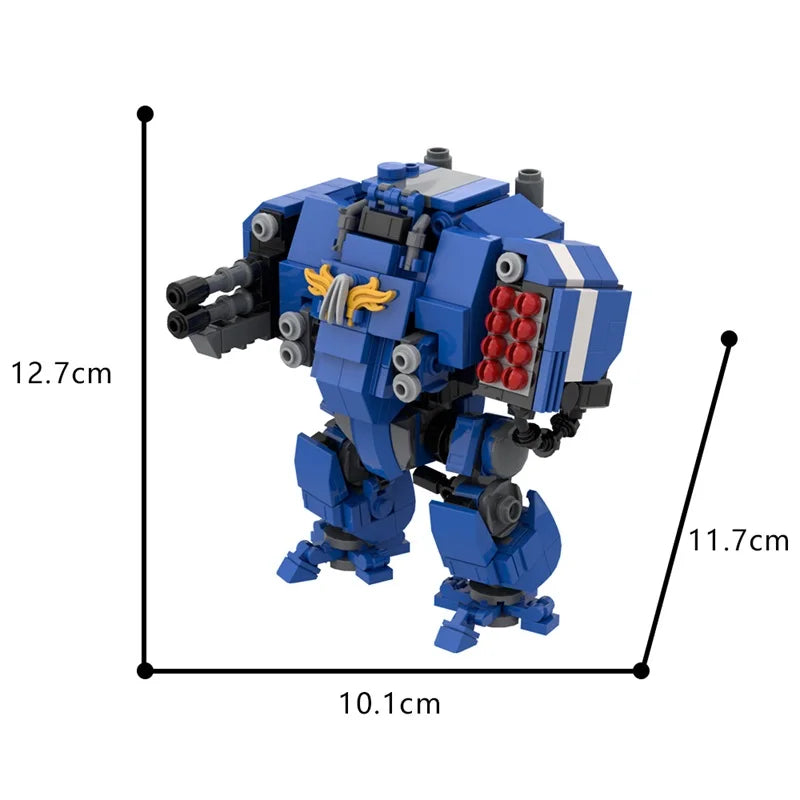 MOC Popular Game 40 K Ballistus Dreadnought Battle Robot Building Blocks High-Tech Mecha Warrior Bricks Toy Casual Ornament Gift