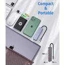 Getatek USB C Hub 10 Gbit/s USB C Splitter 100W Stromaufladung USB 3.2 Hub für Laptop MacBook Air/Pro iPhone 15/15 Pro/15 Pro Max