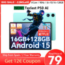 【New】 Teclast P50Ai 11 Inch 90Hz Tablet Pc Android 15 Ai Os (6Gb+10Gb Expansion)16Gb Ram 128Gb Lpddr5 7000Mah Allwinner A733-Ai Octa-Core 1280X800 Wifi-6 Bt 5.4