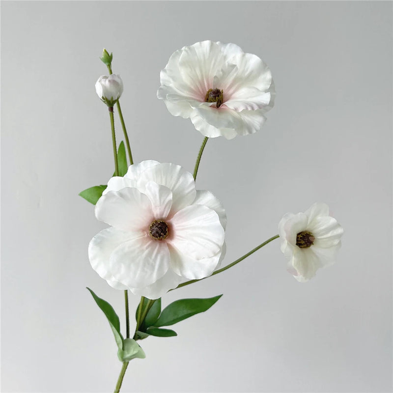 NEW Japanese Butterfly Peony Artificial silk Flowers white Wedding decoration fleur artificielle home Christmas decor