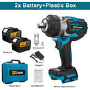 Gisam 2800N.M Torque Brushless Electric Impact Wrench 1/2 inch Screwdriver Cordless Wrench Power Tool For Makita 18V Battery Pin