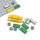 City Treasure Gold Silver Diamond Safe Box Building Blocks Jewel Dollars Cash Coin Brick Compatible Figures Accessories Kids Toy