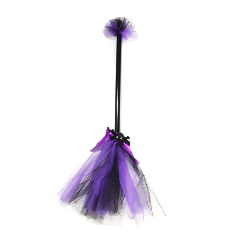 Halloween Party Witch Broom Kids Plastic Cosplay Flying Broomstick Props For Masquerade Halloween Cosplay Costume Accessories