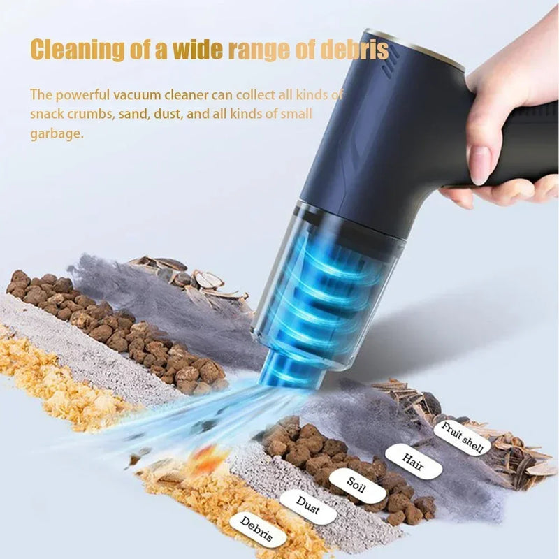 CENRR 98000PA Car Vacuum Cleaner Mini Cordless Powerful Wireless Car Cleaner Cleaning Machine Handheld Portable Vacuum Cleaner