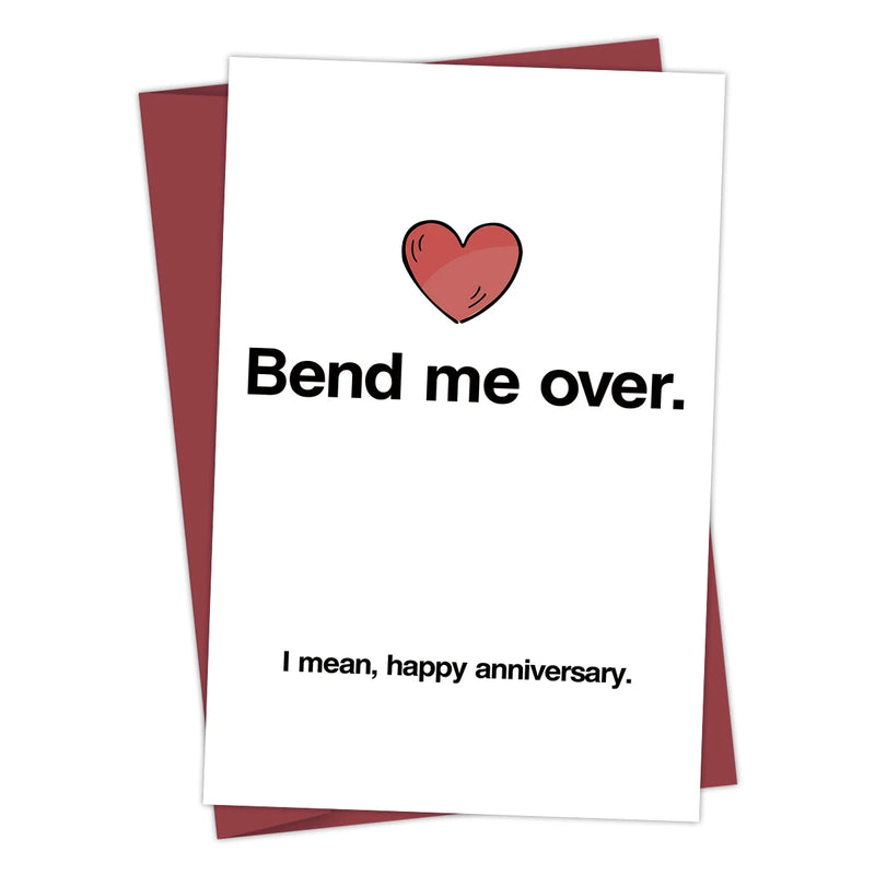 Hilarious Anniversary Card, Funny Anniversary Card For Husband, Dirty Anniversary Card, Humorous Anniversary Card Bend Me Over