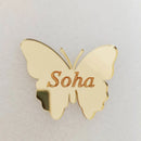 50 Stück personalisierte Hochzeit Geburtstag Schmetterling Tischdeko Anhänger Party Deko Taufe Baby Shower Deko Gastgeschenke