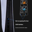 REMANK Cooling Fan PS5 with LED Light PS5 Efficient Cooling System 3-Speed Quiet Cooler Fans for Playstation Console Accessories