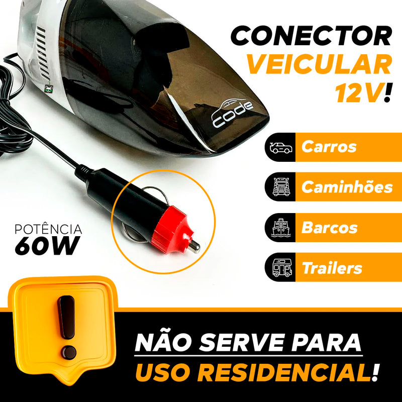 Portable Vacuum Cleaner Automotive Hand Powder Cleaning 12V 60W Vacuum Cleaner