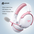 Picun G3 Gaming Wireless Headphone with Mic Over-Ear Headphones Bluetooth 5.4 40mm Driver 2.4G/Wireless/Cable USB Headsets 65H