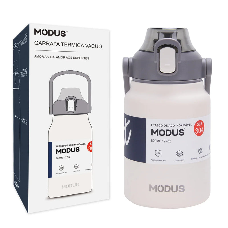 Large Capacity Stainless Steel Thermal Bottle With Straw, Outdoor Camping Gym 800ml/1700ml