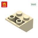 Wange 82Pcs/Lot 3660 2x2 Sloping Reverse Building Blocks Moc Slanted Parts Compatible with Brick  Children Toy Assembly Gift Box
