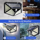 Solar Lights Outdoor 100/172/234 LED Solar Powered Motion Sensor Security Lights Wall Lamp IP65 Waterproof  Remote Street Light