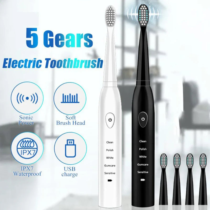 8pcs Electric Toothbrush Heads Soft Brush Head Sensitive Replacement Nozzle for JAVEMAY J110 / J209