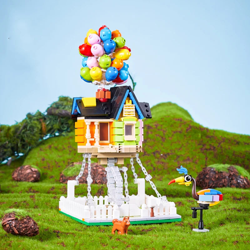 635PCS Creative Balloon Flying House Building Blocks Movie of Up MOC Construction Bricks Set Gift Toys For Kids Children