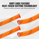 SucceBuy 120ft Dual-Weave Polyester Cord 3/8 1/2in 48-Strand Multi-Use Rope for Arborist Activities Outdoor Adventures Versatile