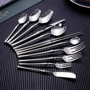 Bright Silver 18/10 Stainless Steel Luxury Cutlery Dinnerware Tableware Knife Spoon Fork Chopsticks Flatware Set Dishwasher Safe