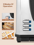 Yabano 4-Scheiben-Toaster, Toaster mit extra breiten Schlitzen und 7 Bräunungsstufen, Auftau- und Aufwärmfunktion