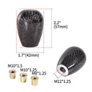 RASTP-Carbon Fiber Gear Shift Knob Manual Transmission Shifter Lever Knob Racing Car Modification Handle Knob RS-SFN033
